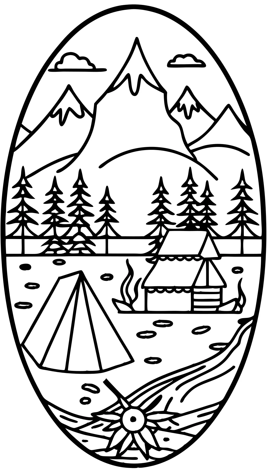 camp coloring pages printable